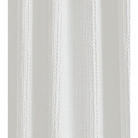 New- DKNY Pure Washed Waffle Stripe White Panel Pair Curtains 50 X 84 - Picture 4 of 7